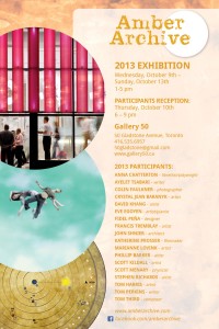 2013 Amber Archive Exhibition invitation
